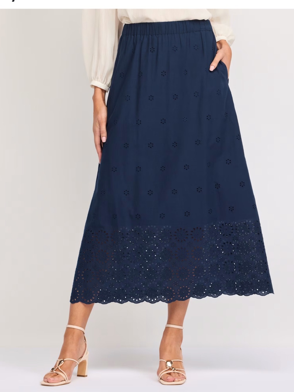 NWT (size L) 41 HAWTHORN Eyelet A-Line Skirt